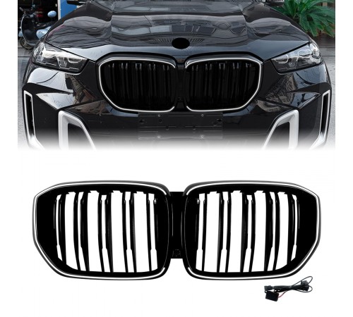 Bmw X5 G05 LCI priekinės LED grotelės dvigubos (2023-)